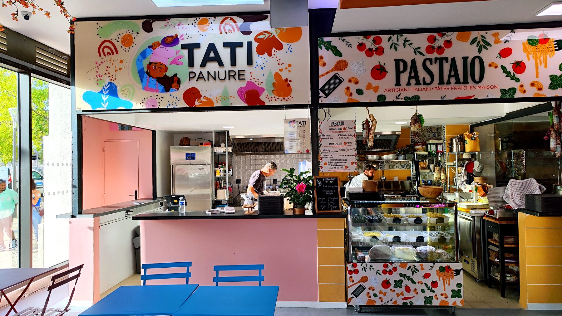 Enseigne dibond — 026_adhesif-vitrine-tati-pastaio