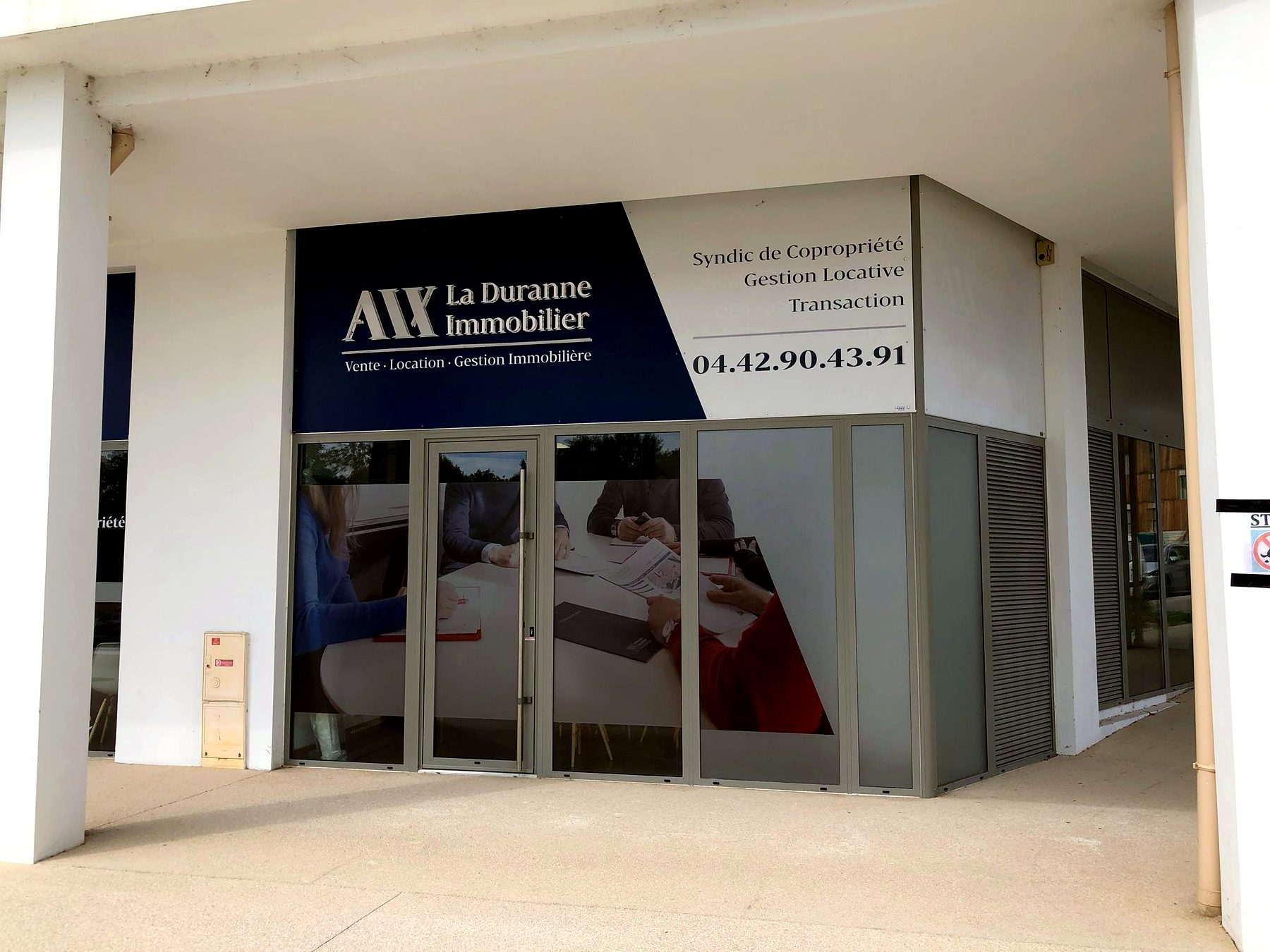 Enseigne dibond — 235_enseigne-aw-la-durance-immobilier