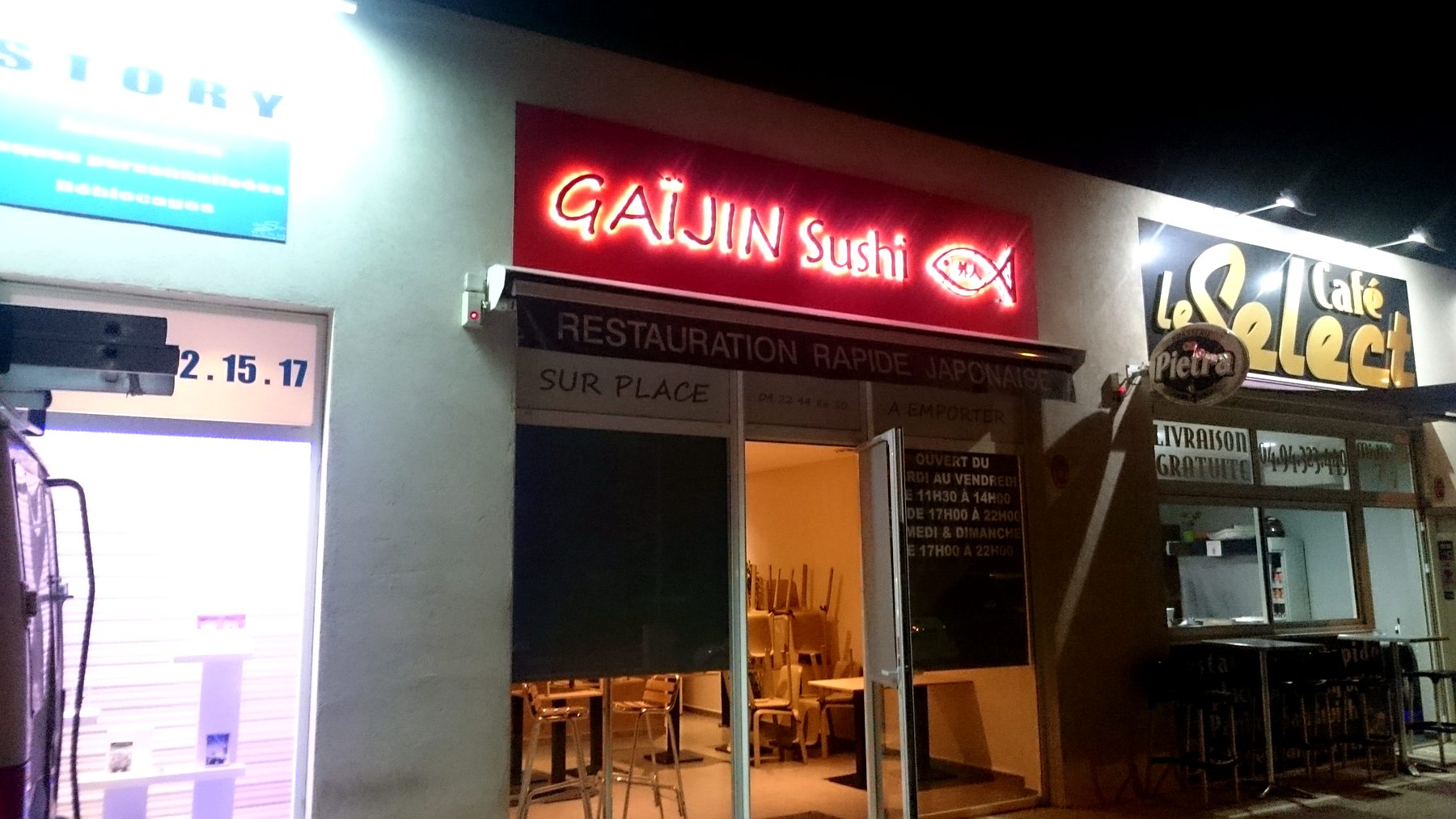 Enseigne lumineuse — 061_enseignes-led-nuit-gajin-sushi-galaxy