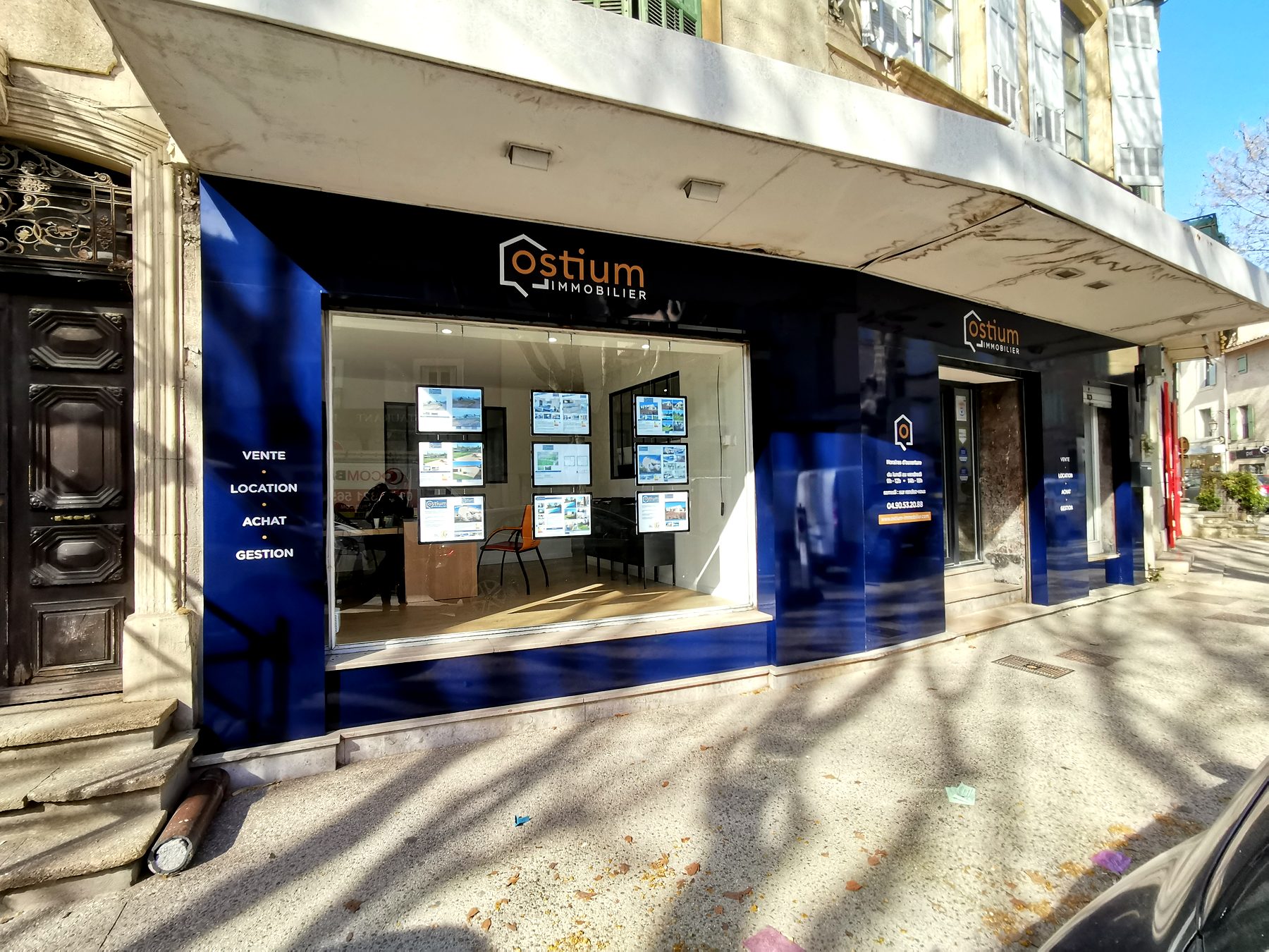 Habillage façade — 020_habillage-facade-dibond-ostium-immobilier