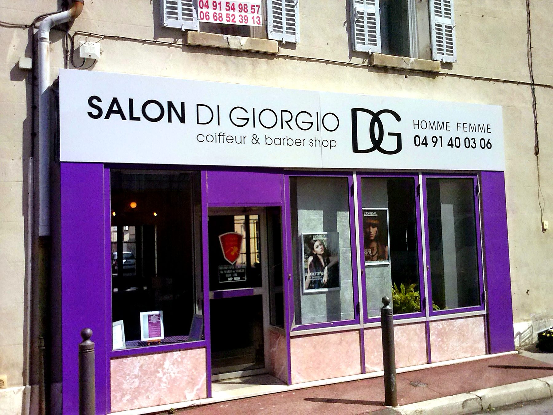 Habillage façade — 131_adhesif-vitrine-salon-di-giorgio