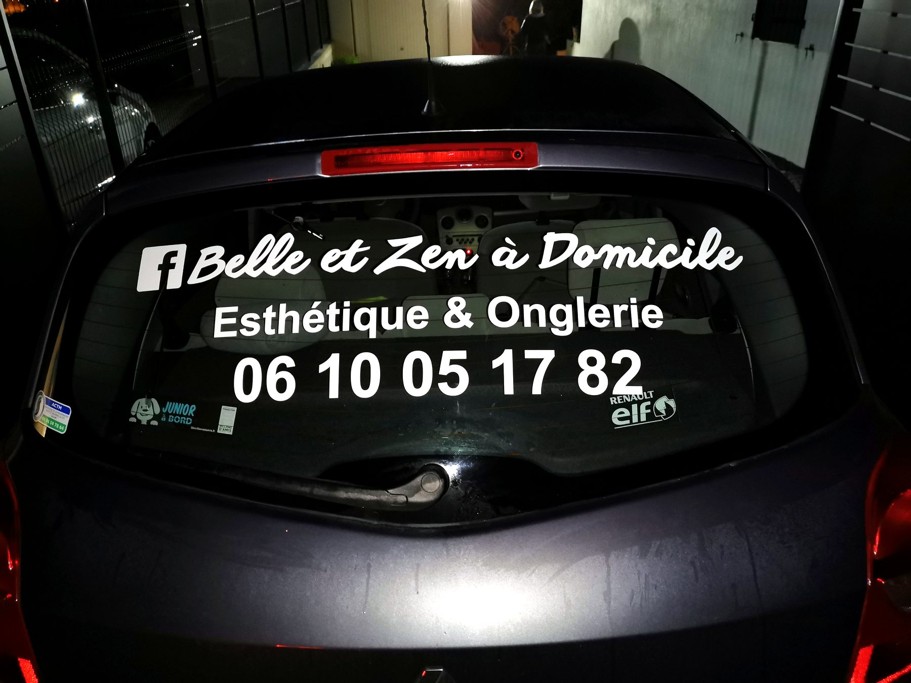 Marquage véhicule — 099_adhesif-vitrine-belle-zen-domicile